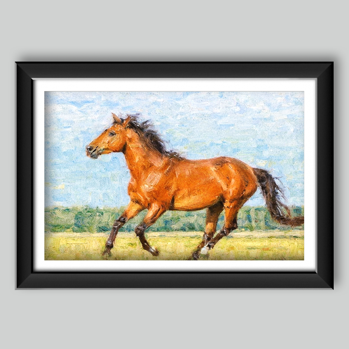 Personalized Horse Oil Painting Portrait | Original Handcrafted Equestrian Art