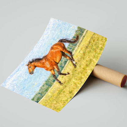 Personalized Horse Oil Painting Portrait | Original Handcrafted Equestrian Art
