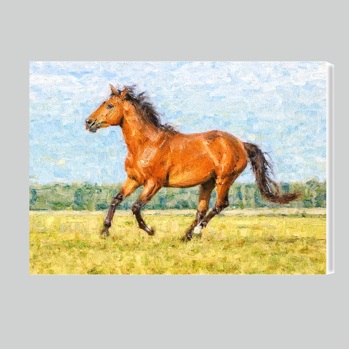 Personalized Horse Oil Painting Portrait | Original Handcrafted Equestrian Art