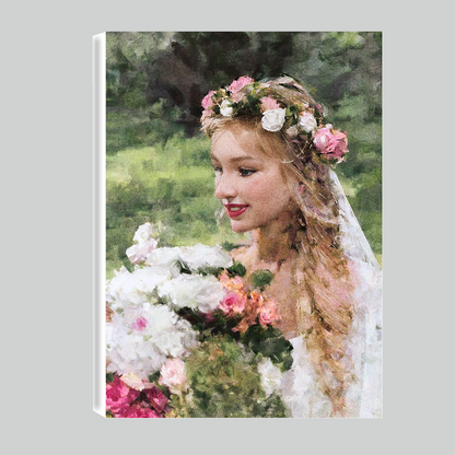 Personalized Handcrafted Oil Painting People's Portrait - Custom Art from Your Picture