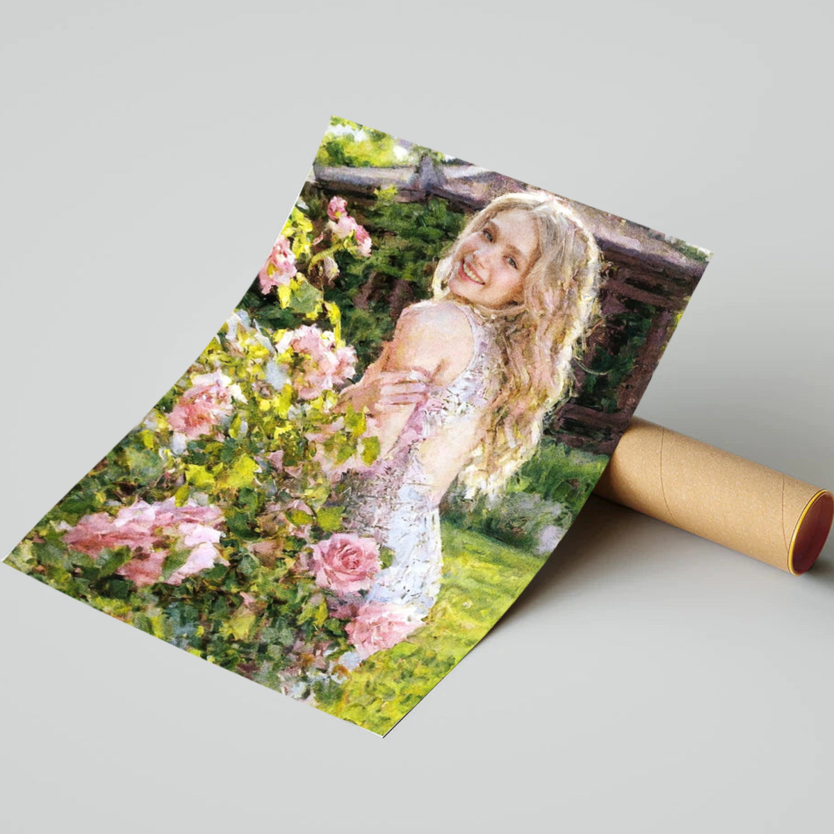 Personalized Handcrafted Oil Painting People's Portrait - Custom Art from Your Picture