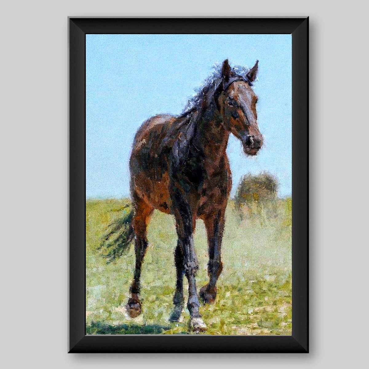 Personalized Horse Oil Painting Portrait | Original Handcrafted Equestrian Art